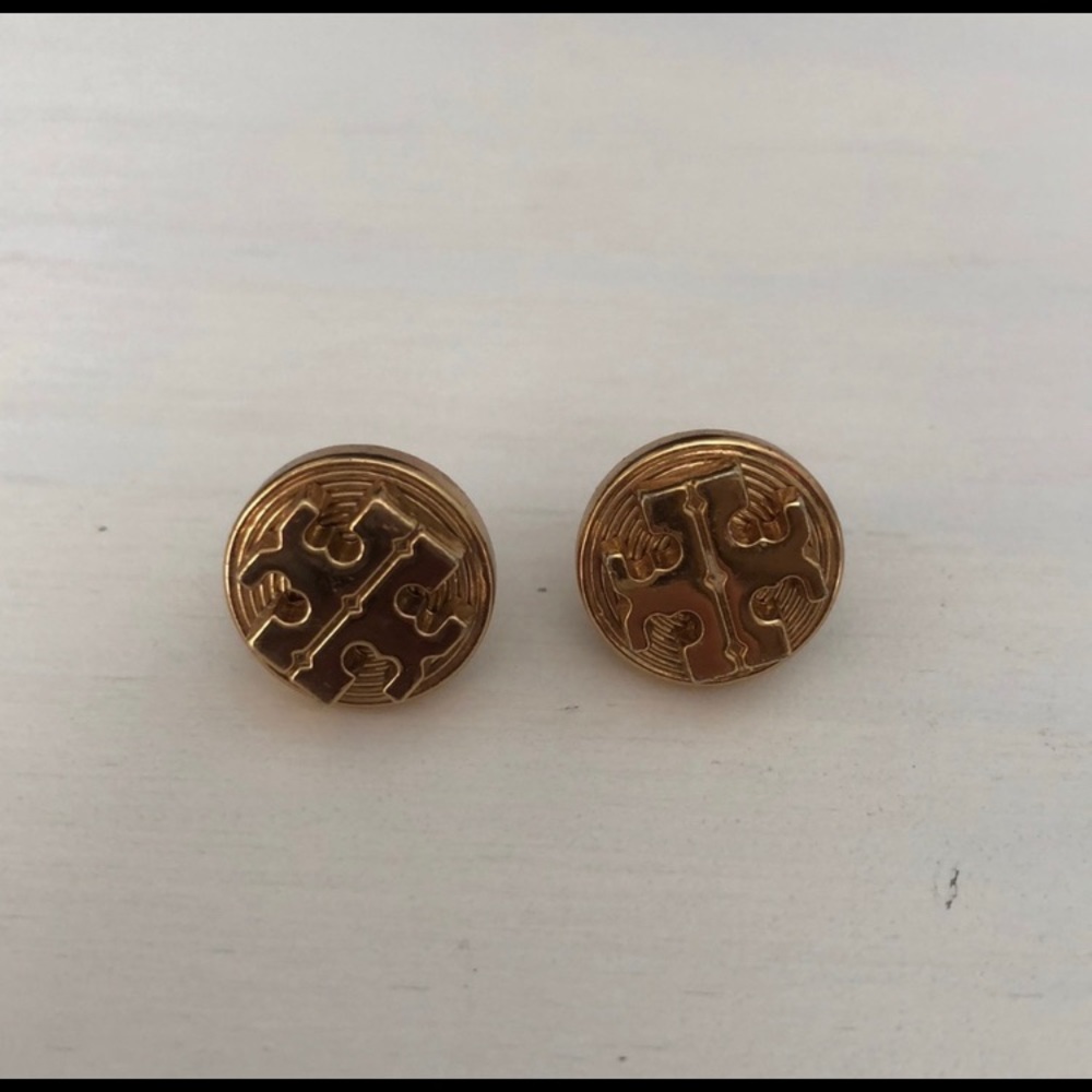 Authentic Tory Burch Gold Studs